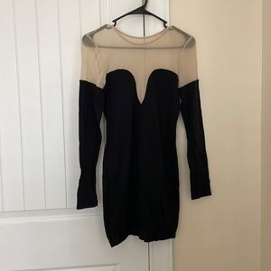 Mesh Longsleeve Black dress